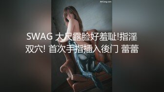 SWAG 大尺露脸好羞耻!指淫双穴! 首次手指插入後门 蕾蕾