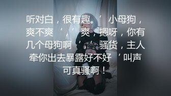 听对白，很有趣。’小母狗，爽不爽‘，’爽，摁呀，你有几个母狗啊‘，’骚货，主人牵你出去暴露好不好‘ 叫声可真骚啊！