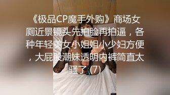 《极品CP魔手外购》商场女厕近景镜头先拍脸再拍逼，各种年轻美女小姐姐小少妇方便，大屁股潮妹透明内裤简直太骚了 (7)