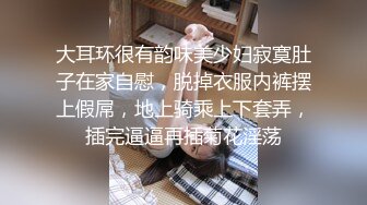 大耳环很有韵味美少妇寂寞肚子在家自慰，脱掉衣服内裤摆上假屌，地上骑乘上下套弄，插完逼逼再插菊花淫荡