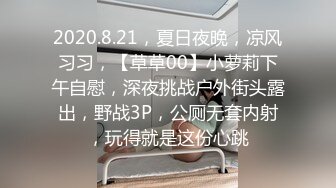 2020.8.21，夏日夜晚，凉风习习，【草草00】小萝莉下午自慰，深夜挑战户外街头露出，野战3P，公厕无套内射，玩得就是这份心跳