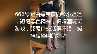 666绿帽白嫖良家豹纹小姐姐，短裙黑色网袜，喝喝酒玩玩游戏，舔屌口交活很不错，撕裆猛操叫的好骚