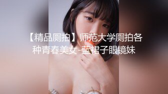 【精品厕拍】师范大学厕拍各种青春美女-蓝裙子眼镜妹